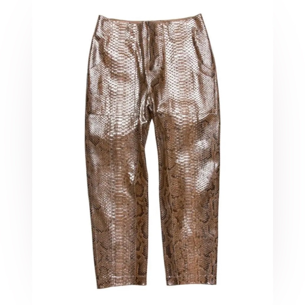 Brunello Cucinelli Metallic Python Cropped Pant, … - image 2